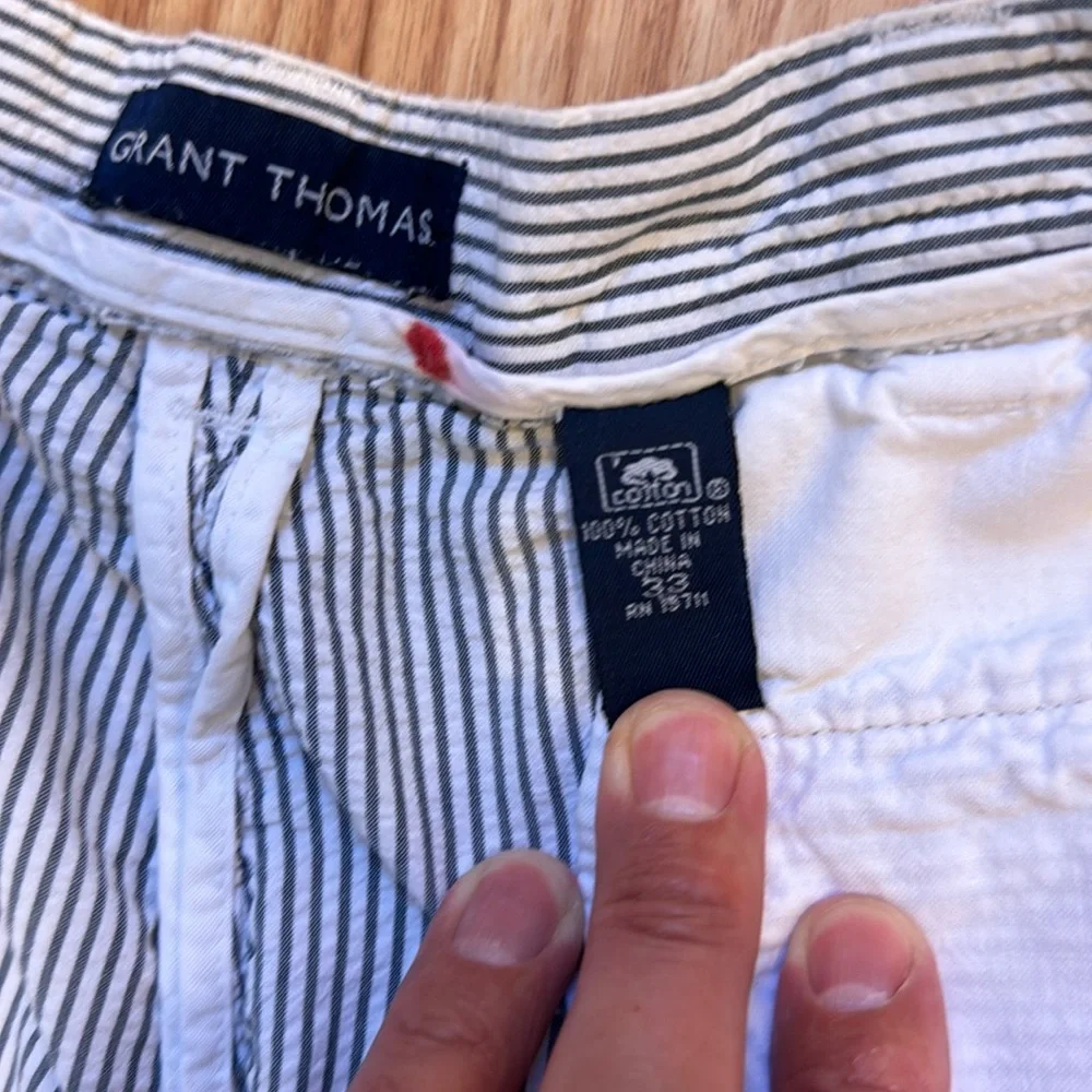 ❤️5 for $25❤️ - Grant Thomas seersucker shorts worn once only for a shoot - Picture 5 of 9